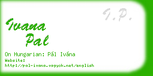 ivana pal business card